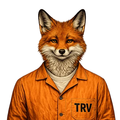 Inmate TRV-001, Mr. Fox, at processing